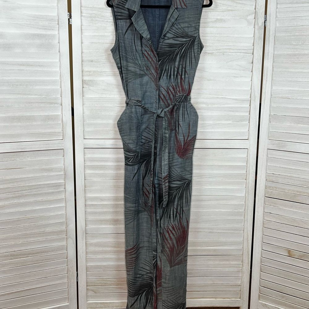 Level 99 Anthropologie Brie Linen Blend Romper Jumpsuit Small - Picture 3 of 11
